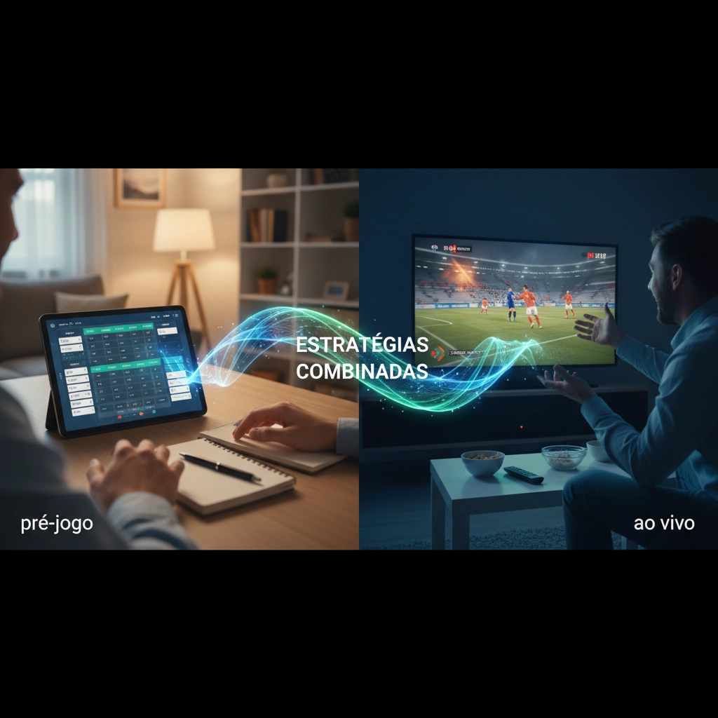 Apostas pré-jogo vs apostas ao vivo: estratégias combinadas