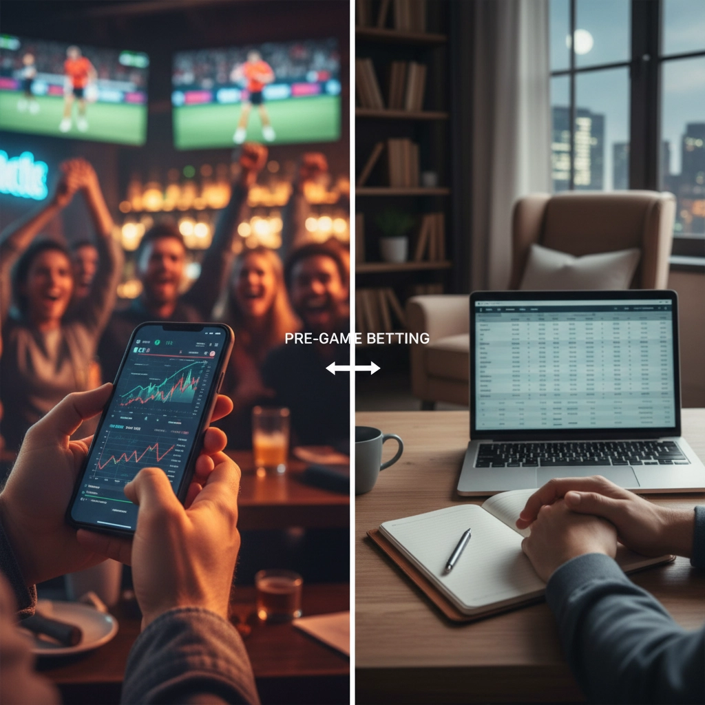 Apostas ao vivo vs apostas pré-jogo: qual é a melhor escolha?