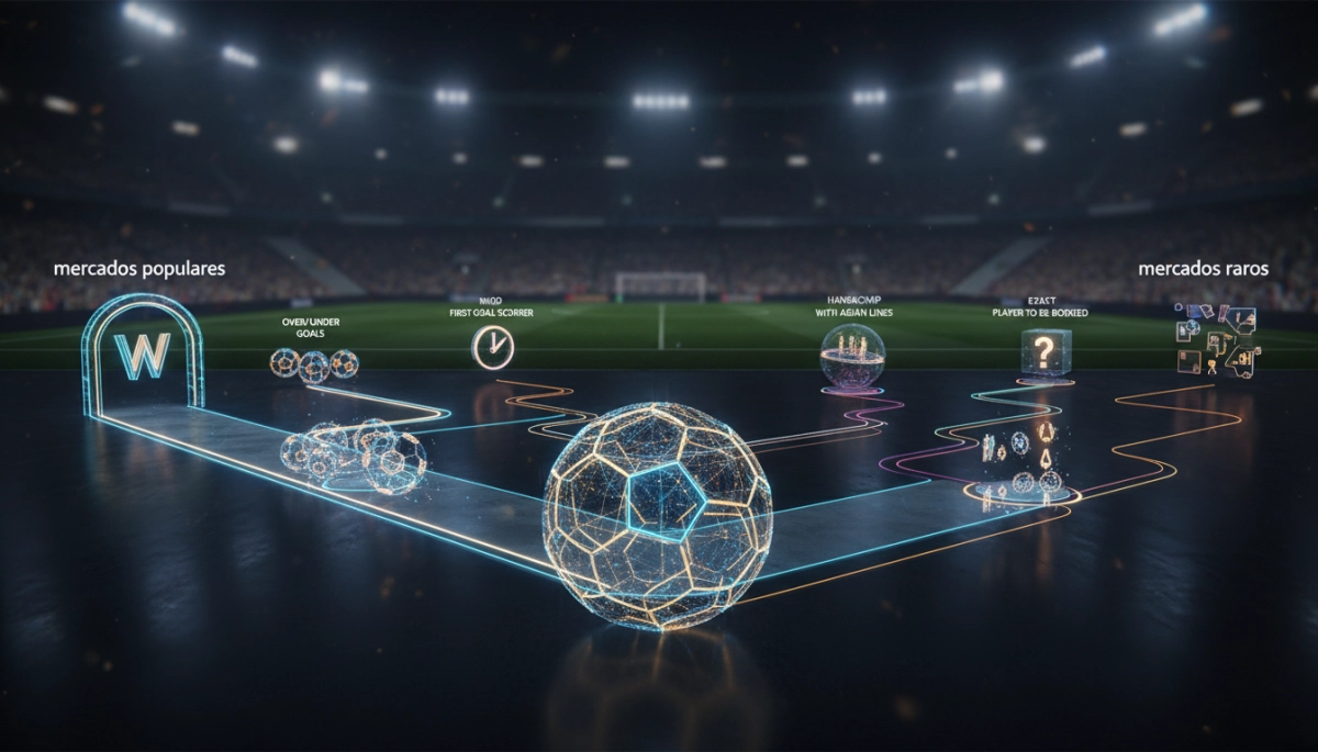 Tipos de apostas de futebol: mercados populares e raros
