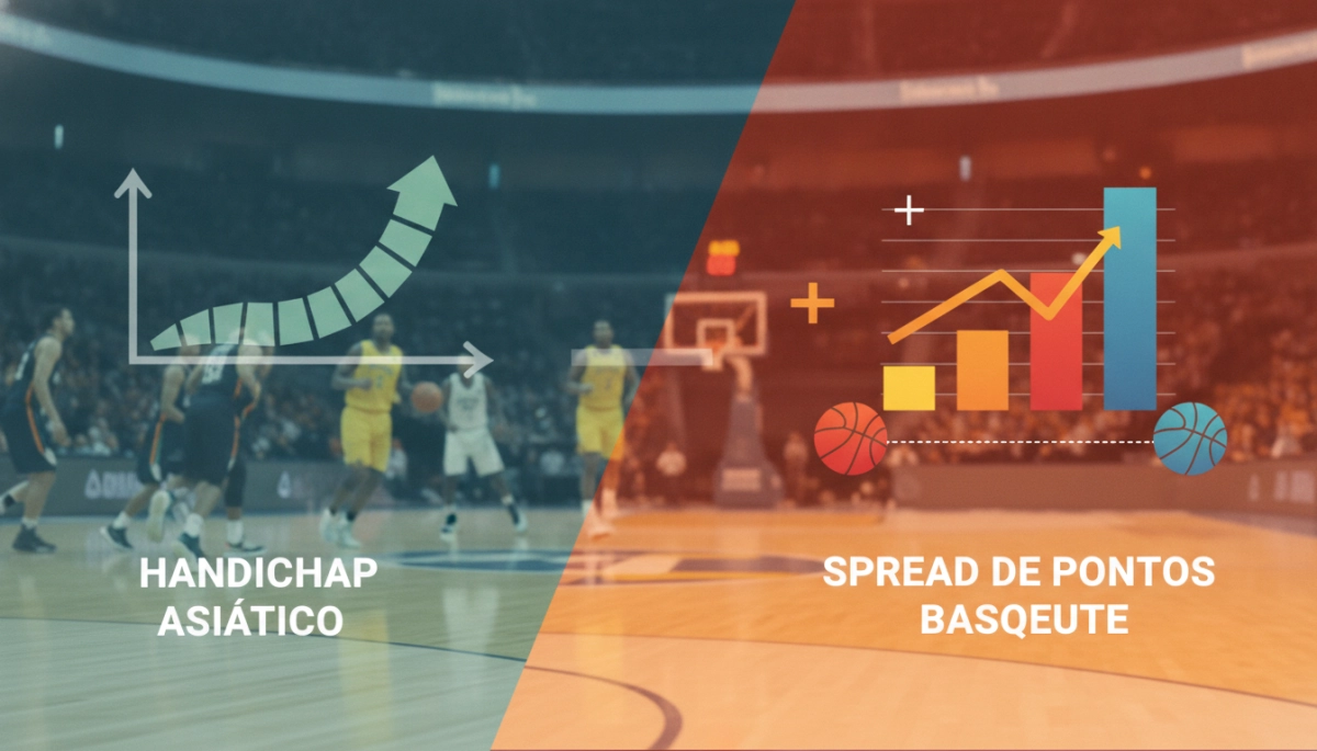 Como Escolher entre Handicap Asiático e Spread de Pontos Basquete
