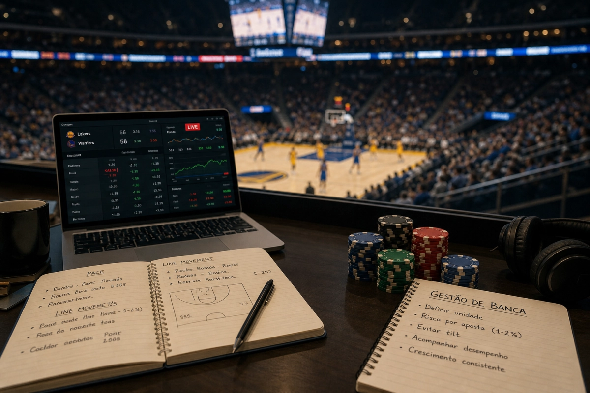 Guia prático de apostas em basquete ao vivo: interpretar pace, line movement e gestão de banca